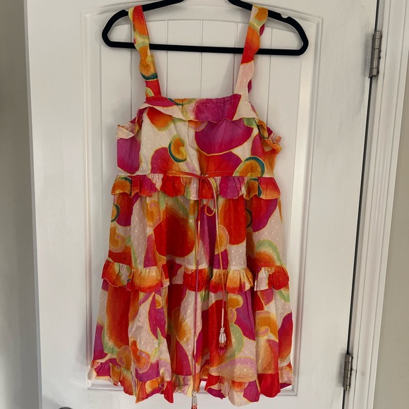 FARM Rio Dresses & Skirts - FARM Rio Multicolor Floral Mini Dress — Pink, Orange, Green